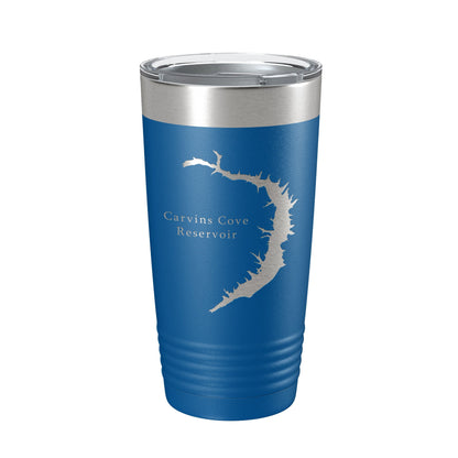 Carvins Cove Reservoir Tumbler Lake Map Travel Mug Insulated Laser Engraved Coffee Cup Virginia 20 oz-6