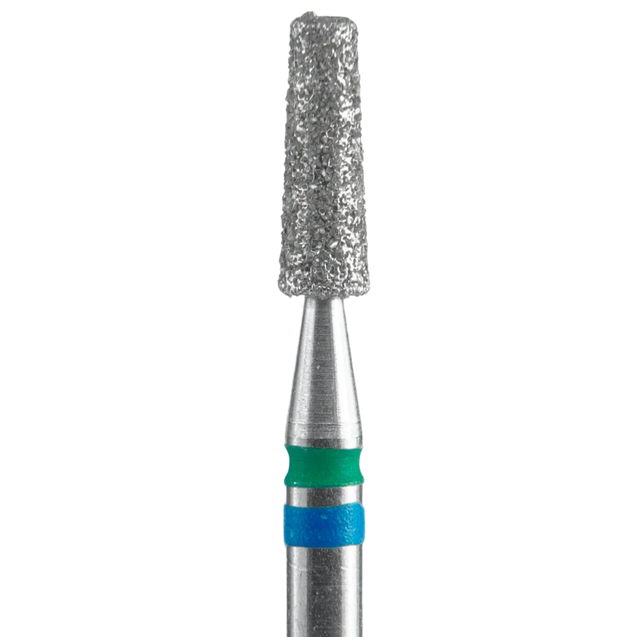 DIAMOND NAIL DRILL BIT, "DUO CONE", BLUE-GREEN, HEAD DIAMETER 2,5/8MM (FA70BG025/8) - STALEKS™-1