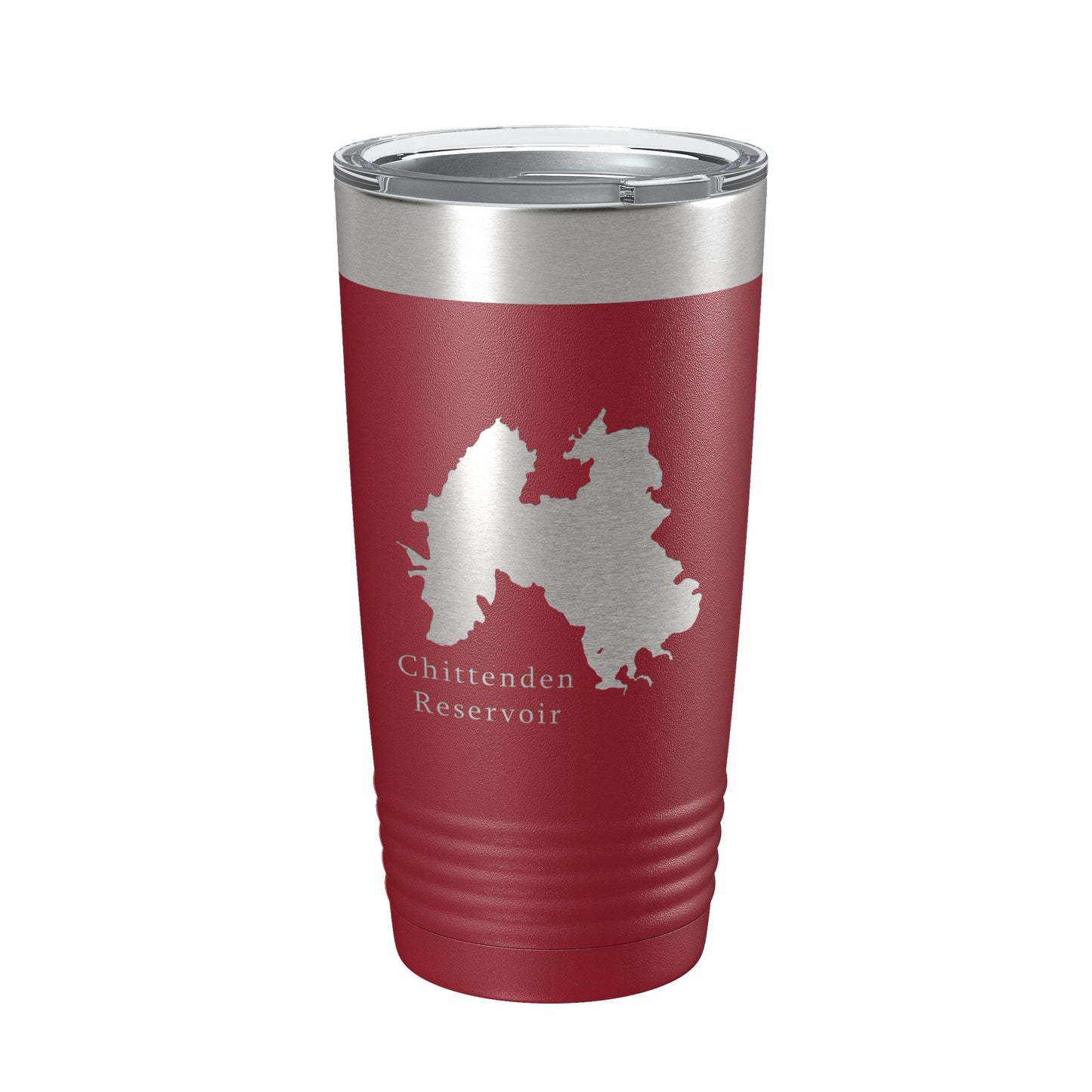 Chittenden Reservoir Tumbler Lake Map Travel Mug Insulated Laser Engraved Coffee Cup Vermont 20 oz-18