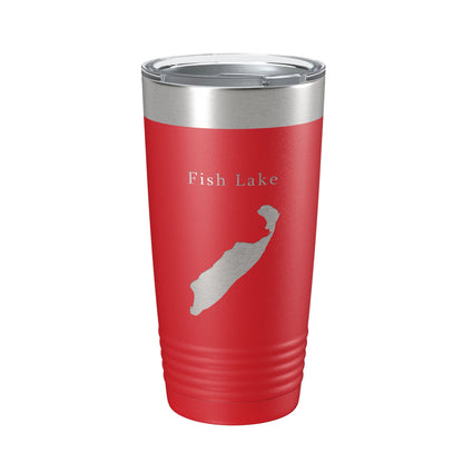 Fish Lake Map Tumbler Travel Mug Insulated Laser Engraved Coffee Cup Utah 20 oz-10