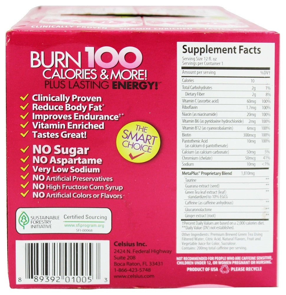 CELS RASP GRN TEA NONCRB (12x12.00)-1