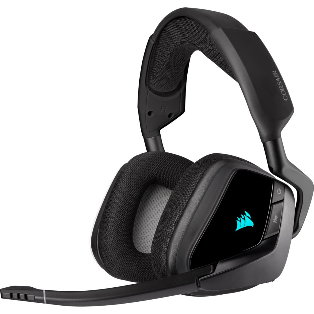 Casti gaming wireless Corsair Void ELITE, surround 7.1, Carbon (CA-9011201-EU)-0