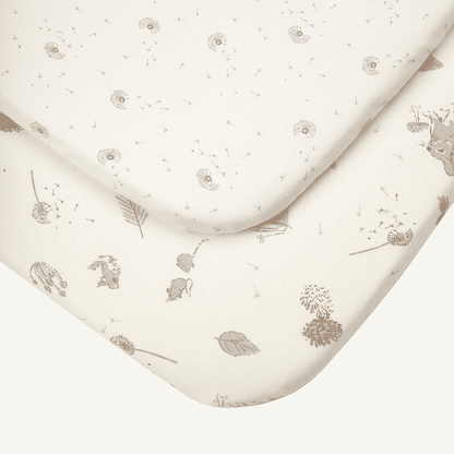 Bedside Crib Fitted Sheets 2pk - Our Planet-1