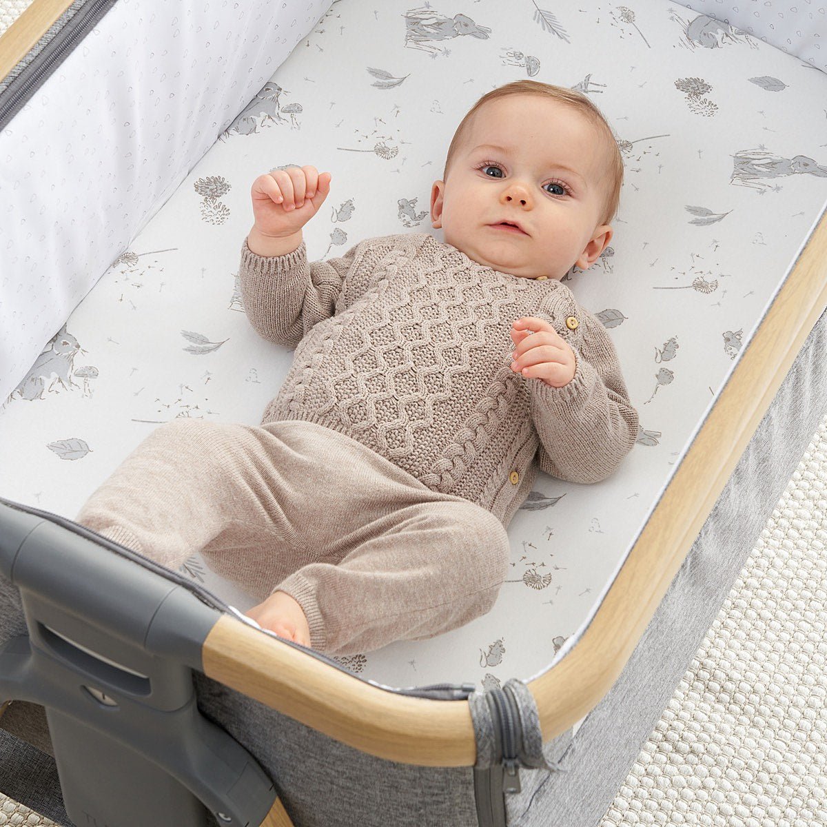 Bedside Crib Fitted Sheets 2pk - Our Planet-2