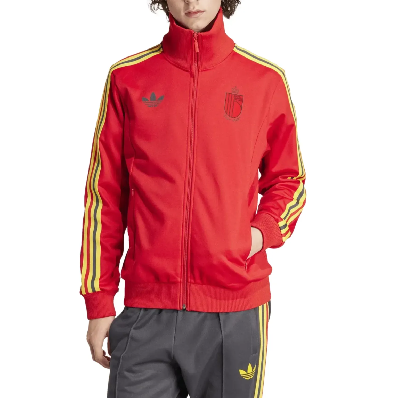 Belgium Originals casual presentation Soccer tracksuit 2024/25 - Adidas-0
