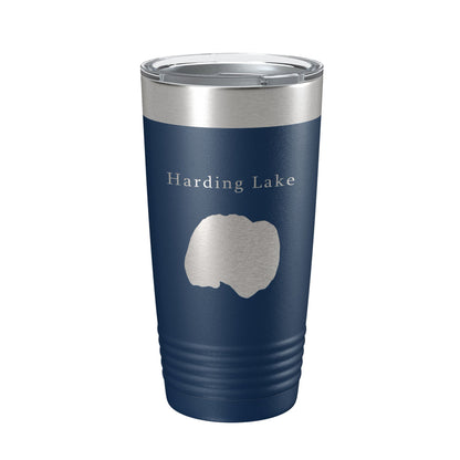 Harding Lake Map Tumbler Travel Mug Insulated Laser Engraved Coffee Cup Alaska 20 oz-8