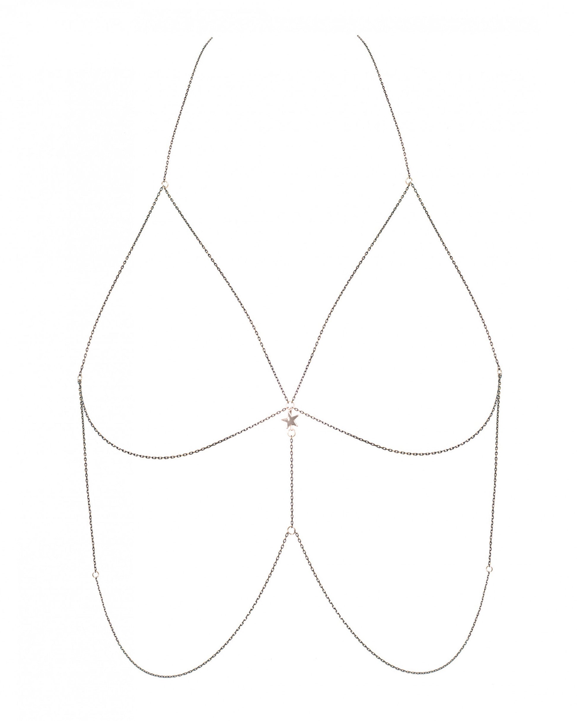 Gold Bikini Body Chain Obsessive Bijou-2