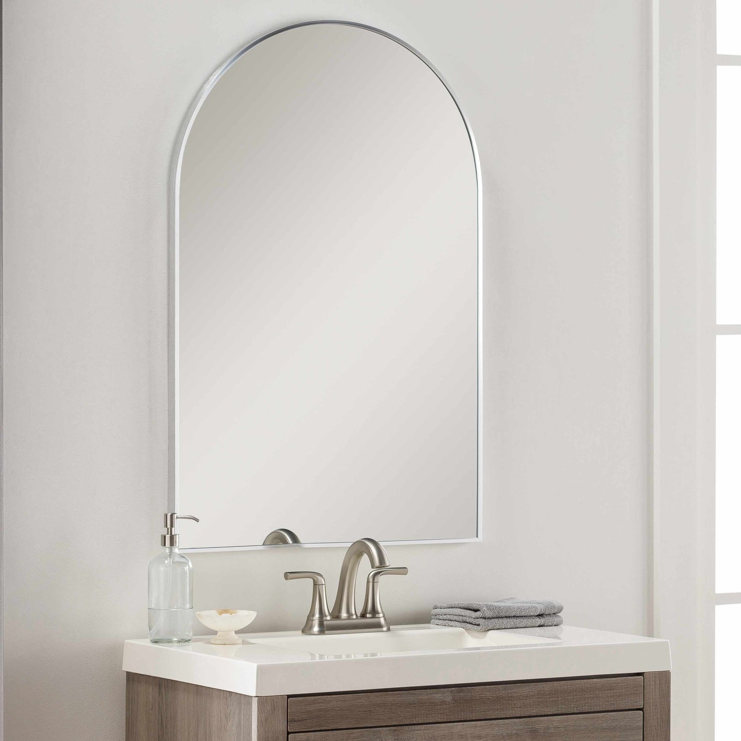 Brembilla Silver Gray Contemporary Mirror-0