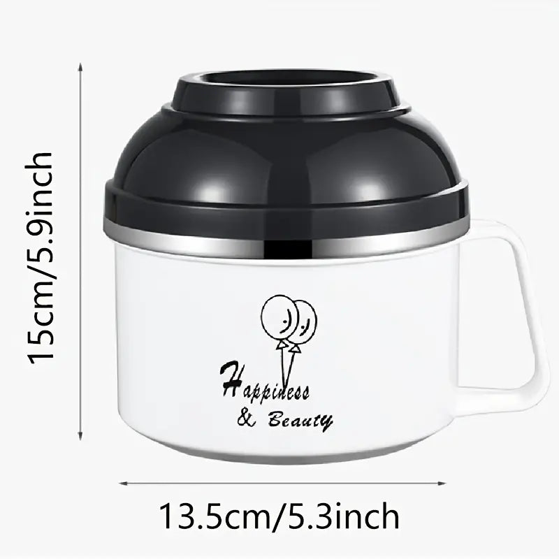 Foldable Bowl with Lid and Handle - 1pc Gift