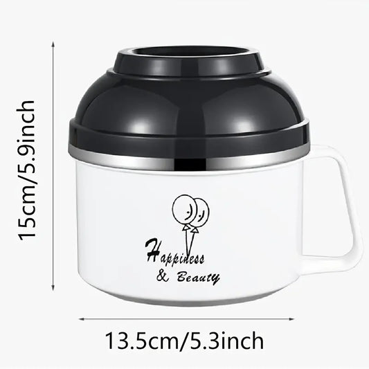 Foldable Bowl with Lid and Handle - 1pc Gift