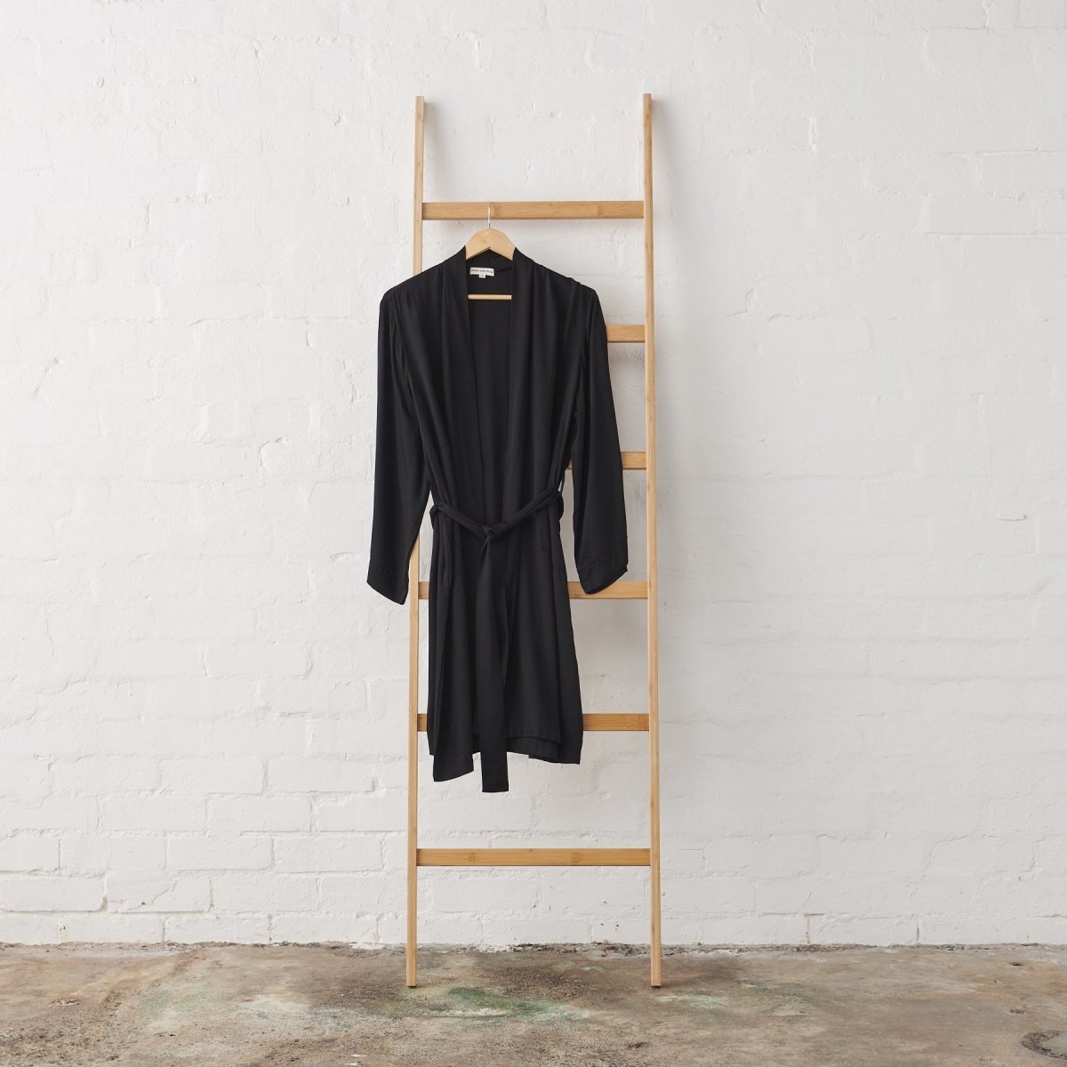 Bamboo Robe in Black-0