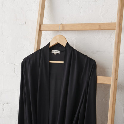 Bamboo Robe in Black-2