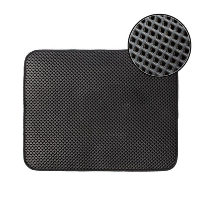 Black Cat Litter Trapper: The Ultimate Waterproof Mat For Mess-Free Cleaning-1