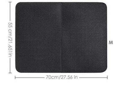 Black Cat Litter Trapper: The Ultimate Waterproof Mat For Mess-Free Cleaning-6