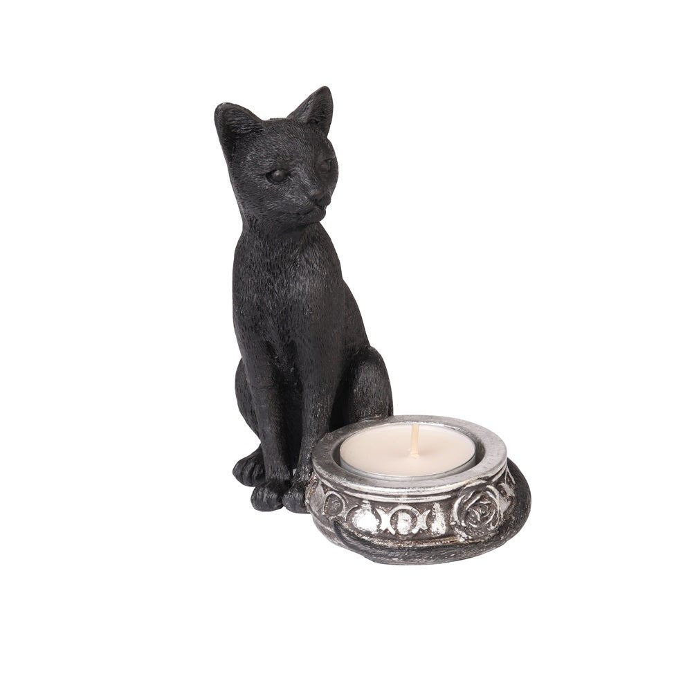 Black Cat Tea Light Holder-0