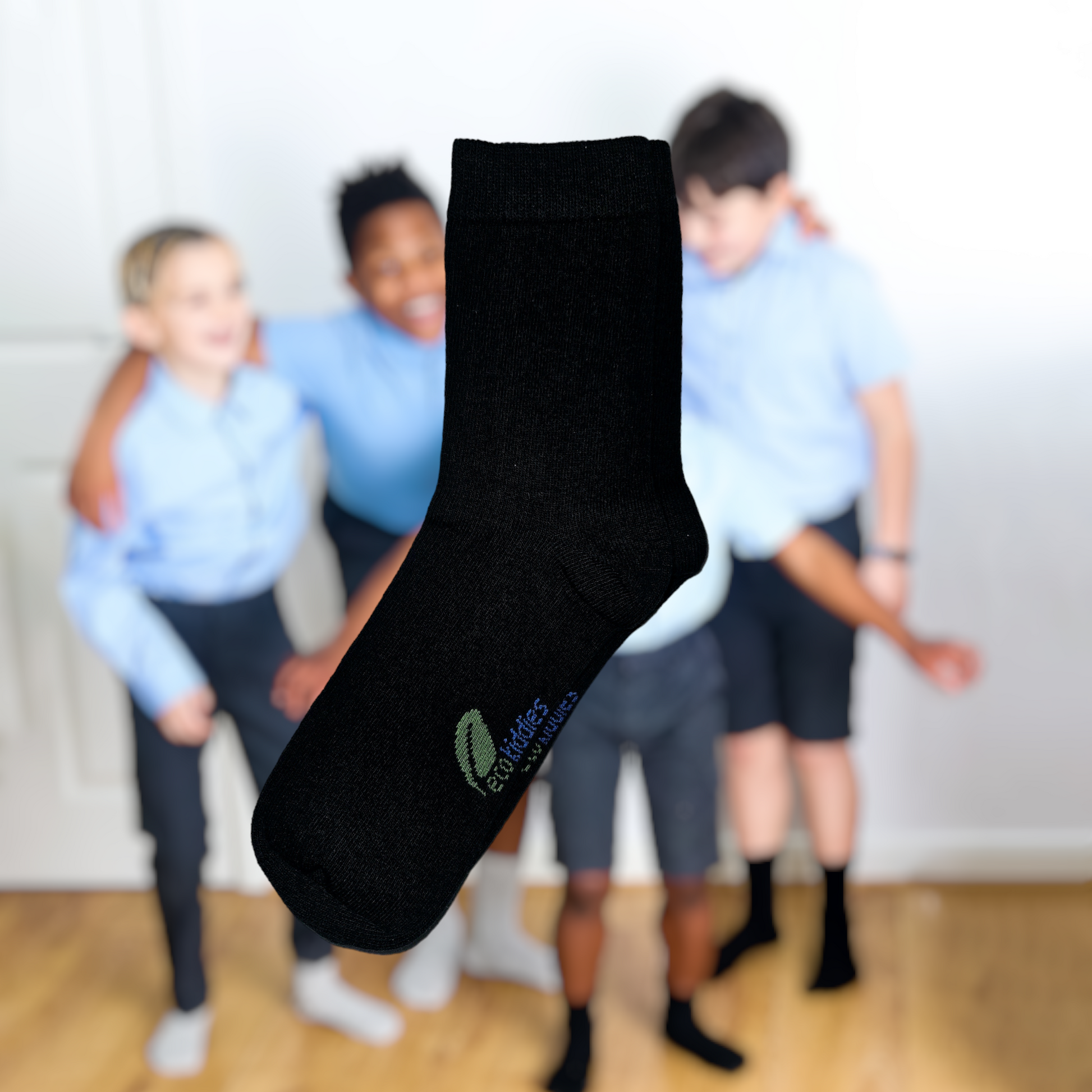 BLACK SCHOOL SOCKS - KIDS (PLAIN SOCKS)-1