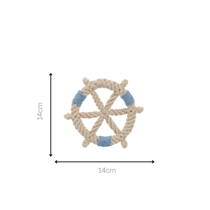 Color wheel Macrame Rope Pet Toy-3