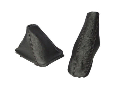 1991-2005 BMW E36 E46 3 Series Genuine Leather Handbrake & Shift Boot Covers Set-0