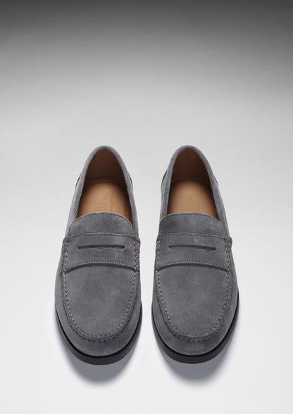 Boat Loafers, slate grey suede-3