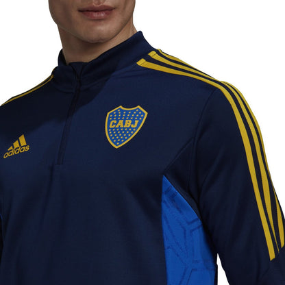 Boca Juniors training technical Soccer tracksuit 2022/23 navy - Adidas-3