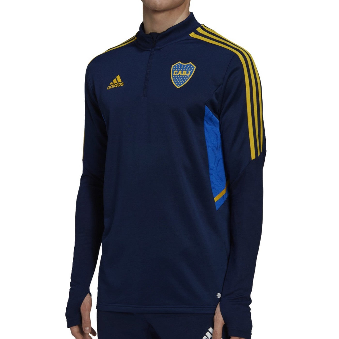 Boca Juniors training technical Soccer tracksuit 2022/23 navy - Adidas-1