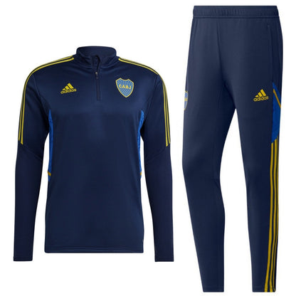 Boca Juniors training technical Soccer tracksuit 2022/23 navy - Adidas-0