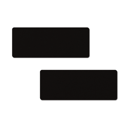 5-Pack: Dash: Matte Black Bar Nipple Pasties by Pastease® o/s-0