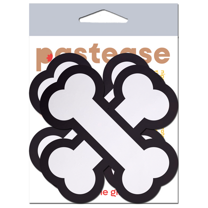 5-Pack: White Crossbone Breast Pasties by Pastease®-4