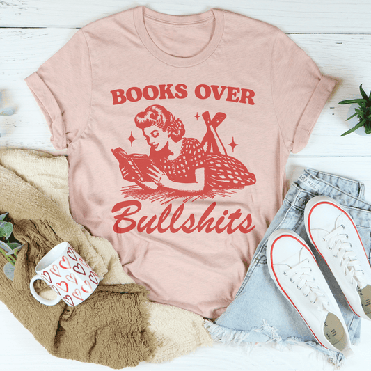 Books Over B.S Tee-0