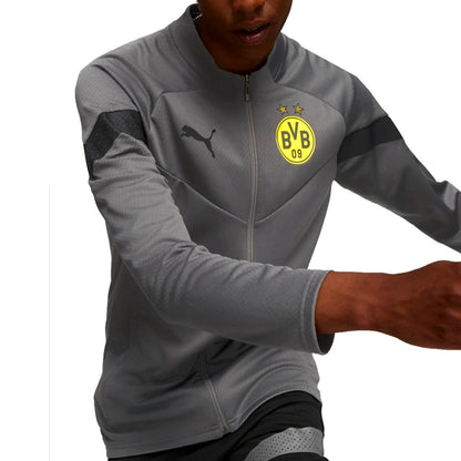 BVB Borussia Dortmund grey bench training tracksuit 2022/23 - Puma-3