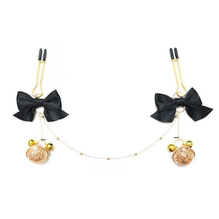 Bow Tie U-Shaped Nipple Clamps with Chain-2