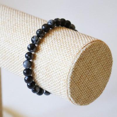 Bracelet en Obsidienne noire-1