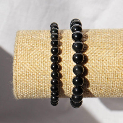 Bracelet en Obsidienne noire-3