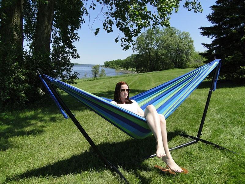Deluxe Brazilian Double Hammock with Universal Stand - Part of the Collective Marketplace Collection-2
