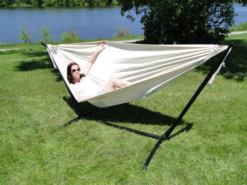 Deluxe Brazilian Double Hammock with Universal Stand - Part of the Collective Marketplace Collection-9