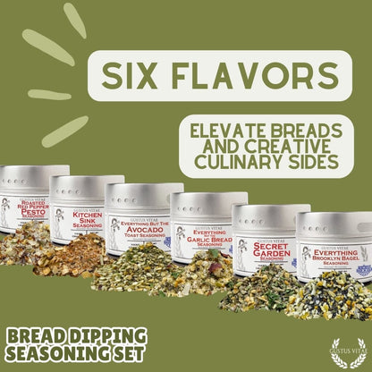 Bread Dipping Seasonings - Variety 6 Pack-4