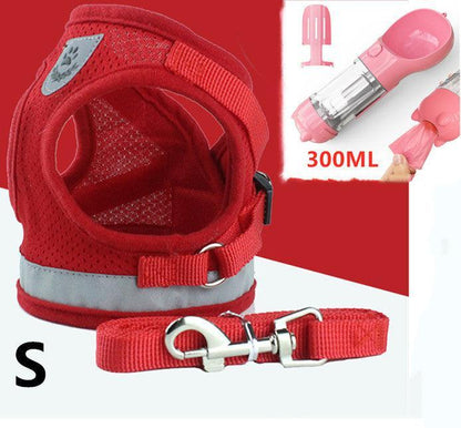 Breathable Mesh Pet Leash With Reflective Design And Matching Belt-12