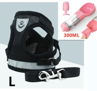 Breathable Mesh Pet Leash With Reflective Design And Matching Belt-20