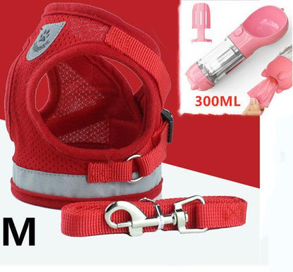 Breathable Mesh Pet Leash With Reflective Design And Matching Belt-13