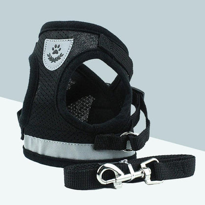 Breathable Mesh Pet Leash With Reflective Design And Matching Belt-7