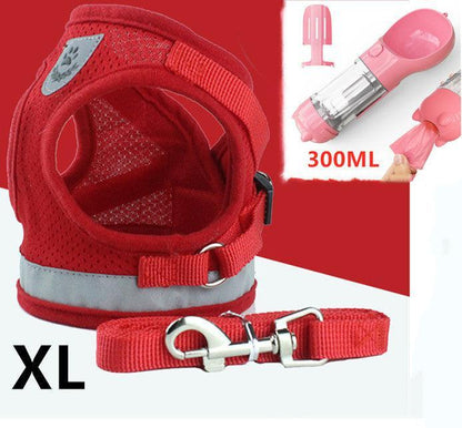 Breathable Mesh Pet Leash With Reflective Design And Matching Belt-14