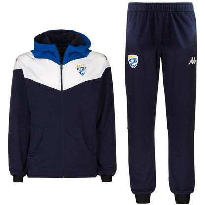 Brescia Calcio navy hooded presentation soccer tracksuit 2021 - Kappa-0