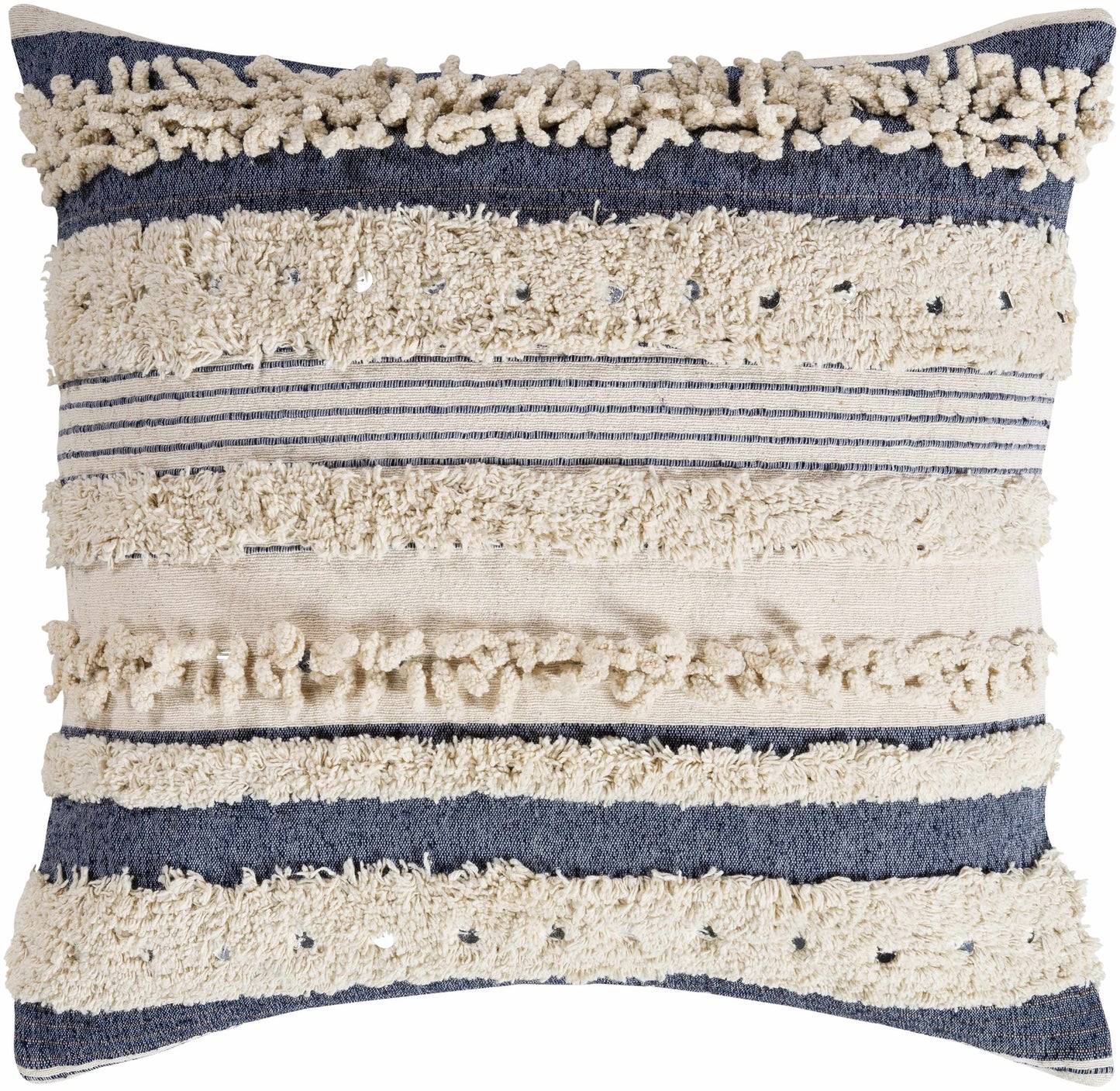 Braintree Striped Textured Throw Pillow-0
