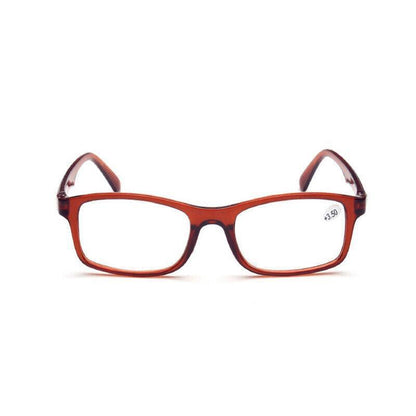 6 Pairs Brown Reading Glasses Lightweight Resin Frame for Men and Women-1