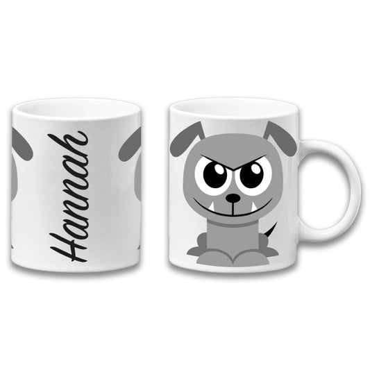 Adorable Bulldog Personalised Your Name Gift Mug-0