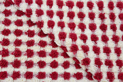 BUBBLE RED TERRY HAND TOWEL-1