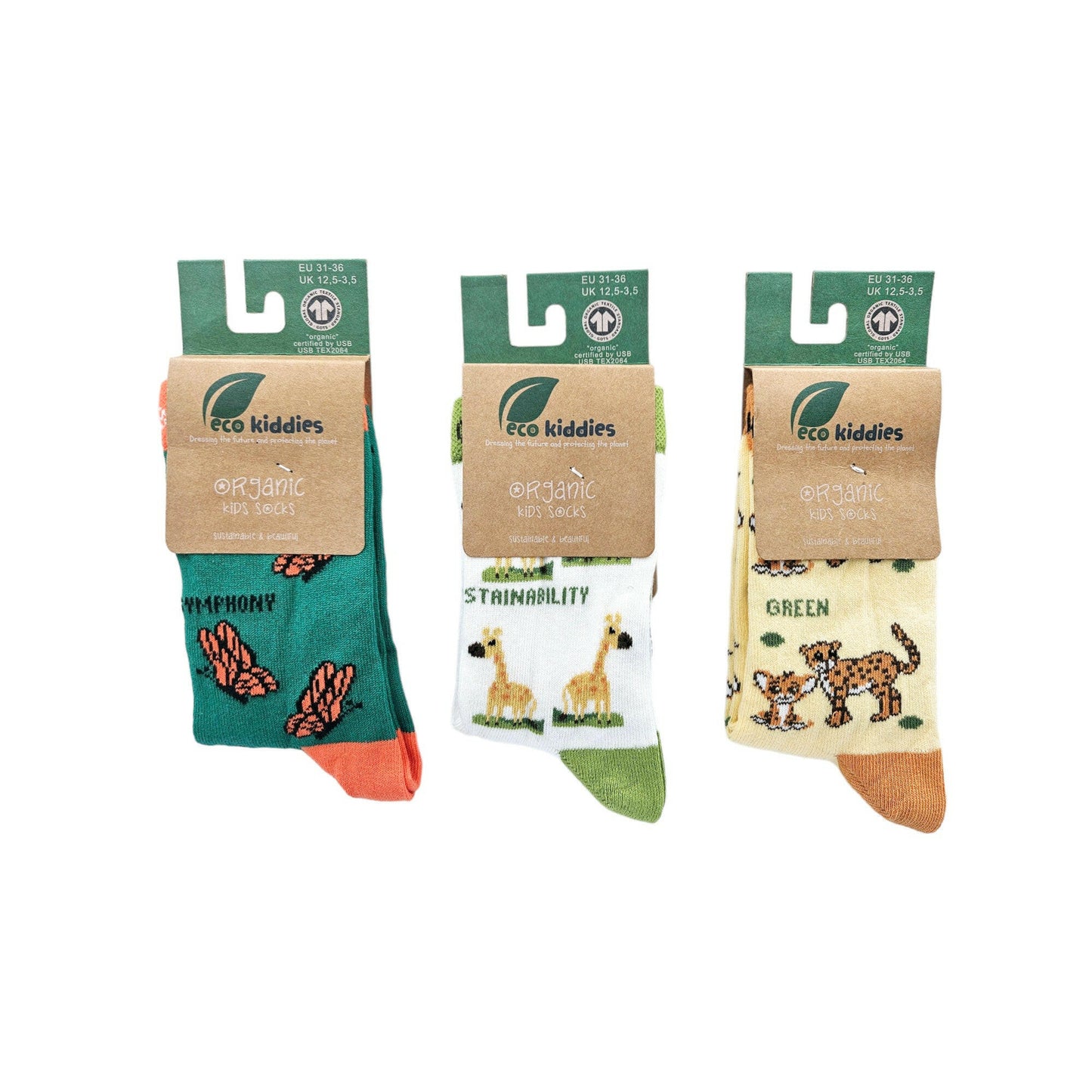 GREEN GUARDIANS ORGANIC COTTON KIDS SOCKS BUNDLE-0
