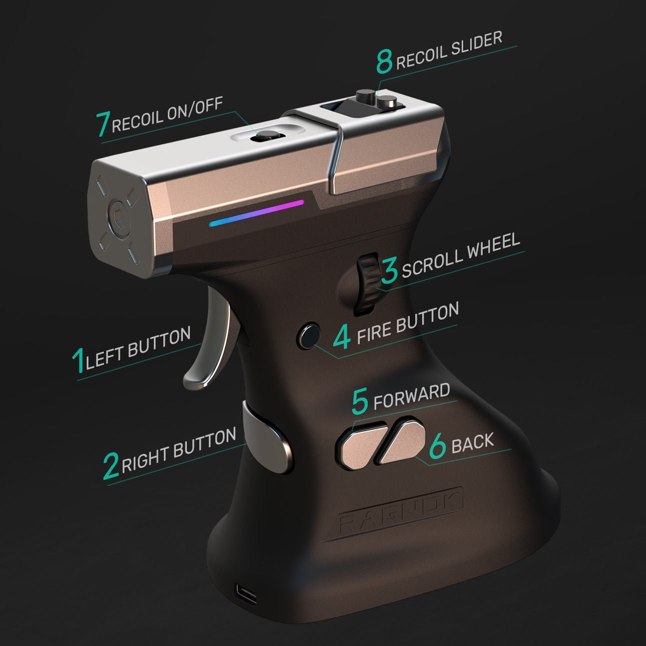 ErgoStrike7: Next-Gen FPS Gaming Mouse with Recoil-4