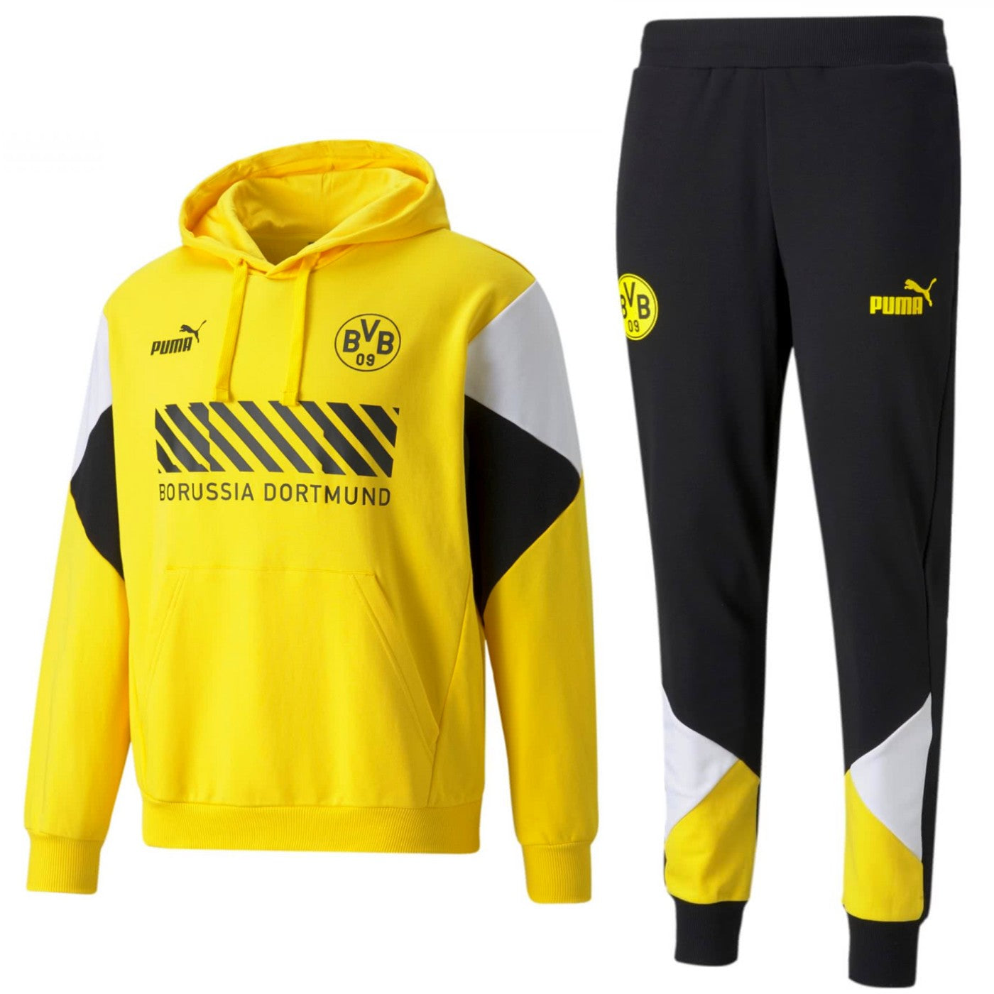 BVB Borussia Dortmund Casual Fans presentation tracksuit 2021/22 - Puma-0