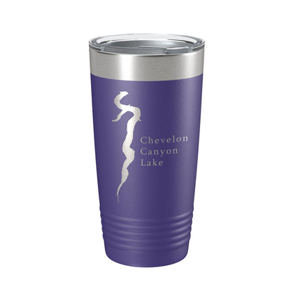Chevelon Canyon Lake Map Tumbler Travel Mug Insulated Laser Engraved Coffee Cup Arizona 20 oz-15